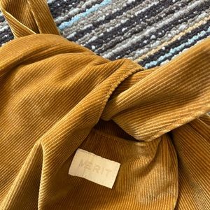 Merit Beauty Corduroy Tie Knot Bag